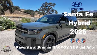 Hyundai Santa Fe Hybrid 2025 favorita para el premio NACTOY al SUV del Año [upl. by Liuka662]