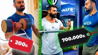 200TL VS 700000TL Home Gym w​⁠Mustafayildizhulk [upl. by Anayi]