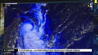 La Réunion est en préalerte cyclonique jaune à l’approche de la future tempête tropicale Belal [upl. by Riehl]