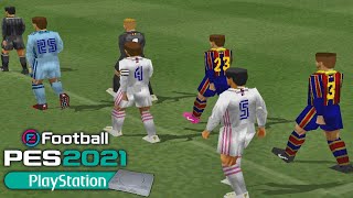 ASÍ LUCE PES 2021 EN PS1  Winning Eleven 2002 [upl. by Schuman]