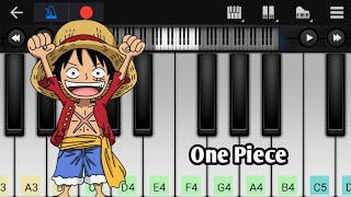 One Piece  Overtaken  Easy Piano Tutorial [upl. by Carmita]