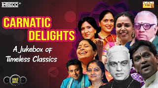 Carnatic Delights  A Jukebox of Timeless Classics  Carnatic Devotional Songs  Bombay SJayashri [upl. by Icnan]