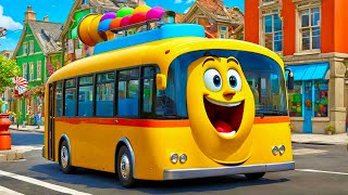 Wheels on the Bus  Nursery Rhymes  Kids Songs  Fun and Learning [upl. by Sethi]