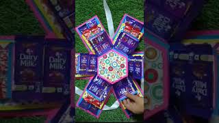 HEXAGON CHOCOLATE🍫 EXPLOSION BOX explosionbox handmadecraft chocolatecraft viralaudio [upl. by Sidras]