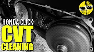 CVT Cleaning Full Tutorial for Honda Click V1GC  Motobi [upl. by Curren]