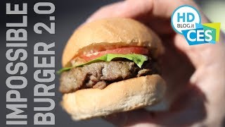 Impossible BURGER 20 sa di carne ma è vegetale  CES 2019 [upl. by Atirahc]