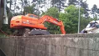 Doosan DX140W Wheel Excavator [upl. by Dennard]