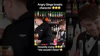 Angry Ginge breaks character shorts youtubeshorts youtubevideos youtube funny lol tiktok [upl. by Smalley]