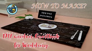 How to Make a Wooden Guest Book The Perfect Wedding Gift [upl. by Alo]