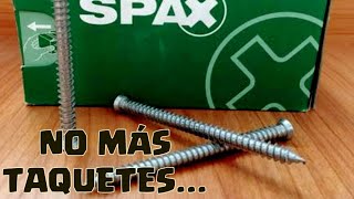 CÓMO SE USAN LOS SPAX RA FIJACIONES SIN TAQUETES [upl. by Oakie116]