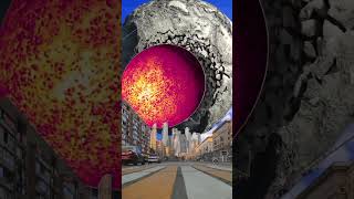 Planets colliding with each VFX shorts planet [upl. by Nevi]