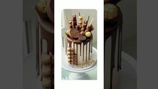 Beautiful Aesthetic Chocolate Cake Design Ideas😍 shorts cakes trending song cakedecorating [upl. by Yeoj423]