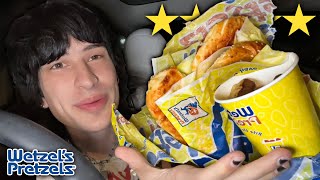 Trying Wetzel Pretzels ENTIRE MENU [upl. by Burkle496]