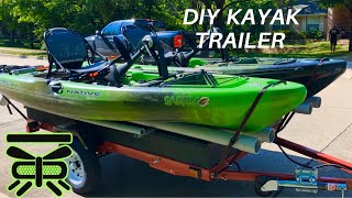 DIY Kayak trailer Harbor Freight trailer [upl. by Anole55]