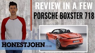 Car review in a few  718 Porsche Boxster 2018  absolute fourcylinder LOLs [upl. by Lleksah185]