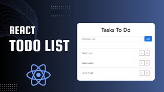 Build a Todo List App with React [upl. by Esiuole]