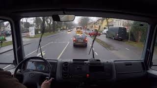 City Driving  Atego Potsdam 23012018  1 [upl. by Mobley928]