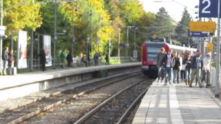 S Bahn München  Bahnhof FASANGARTEN  17102013 [upl. by Htennaj]