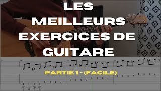 Meilleur exercice de guitare Exo1 déliement des doigts facile coordination main droite main gauche [upl. by Lorin]