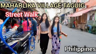 Walking The Toughest Neighborhood in Maharlika Village Taguig City Philippines 4K [upl. by Enuj304]