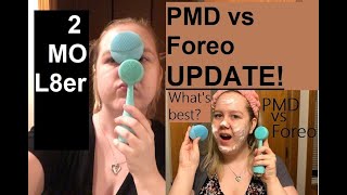 PMD VS Foreo UPDATE 2 Months Later More thoughts [upl. by Athene]