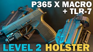 Sig P365 XMACRO with TLR7 Duty Holster  Dara Holsters [upl. by Okkin601]