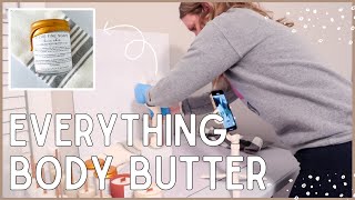 BODY BUTTER RECIPE  indepth tutorial with tips and tricks for making luxury handmade body butter [upl. by Silbahc939]