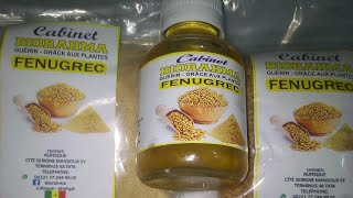 Fenugrec sirop poudre huile graine 772449805 [upl. by Nnaerb626]