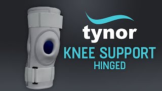 Tynor Knee Support Hinged Neoprene J01 for rigid support with controlled compression around knee [upl. by Charissa]