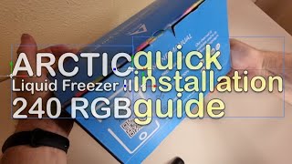 AMD 5950x with Arctic Liquid Freezer II AiO 240 RGB quickEST installation guide [upl. by Eenaej]