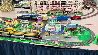 Train Models at Lego Convention Bricks Cascade [upl. by Aiekahs598]