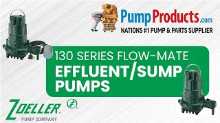 Zoeller 130 Series quotFlowMatequot Effluent Pump Product Highlight [upl. by Relyc]