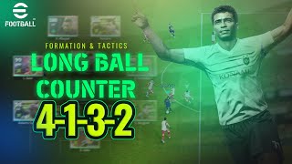 eFootball 2024  Long Ball Counter  4132 FORMATION amp TACTICS  PC Gameplay [upl. by Aynotal]