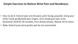 10 Minute Easy Exercises to Relieve Wrist Pain and Numbness ID100205 [upl. by Imray]