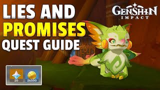 Lies and Promises  Full Quest Guide  Genshin Impact [upl. by Htnnek420]