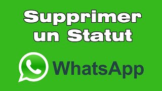 Comment supprimer un statut WhatsApp [upl. by Oiracam]