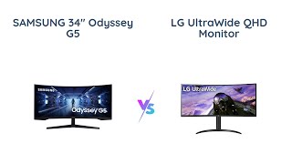 🔥 Samsung Odyssey G5 vs LG UltraWide  Gaming Monitor Showdown [upl. by Klepac]