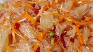 Pomelo Salad  Som tum  Somtam [upl. by Anelhtak148]