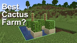 The Easiest Cactus Farm In Minecraft 119 AFK [upl. by Agbogla]