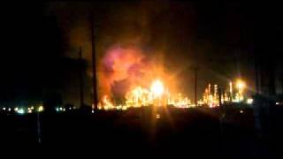 Pasadena Refinery Fire 12102011 [upl. by Ennayelsel]