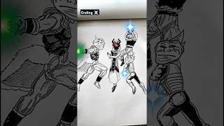 Lord Whis ☠️ Broly Goku and Vegeta Speed Drawing StickMan 😳shorts anime drawing dragonball [upl. by Sydel]