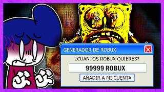 EL VIRUS DE BOB ESPONJA HORROR y el generador ROBUX probando virus [upl. by Asuncion]