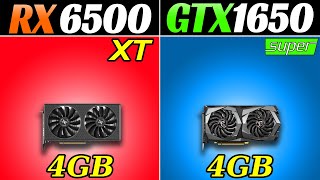 RX 6500 XT vs GTX 1650 Super  How Much Performance Difference [upl. by Dew]