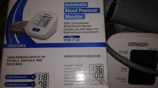 Omron Automatic Blood Pressure Monitor  Review Demo amp Process of Using  How to Check BP at Home [upl. by Binky]