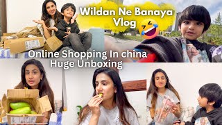 HUGE UNBOXING 😍 Wildan Ne Vlogging Ki Aj 😂 China Main Online Keryan Mangwai 🥭😝 [upl. by Zoellick]