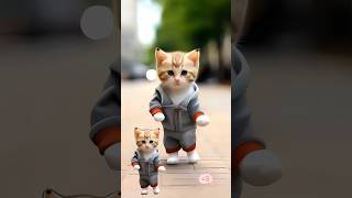 Cat super dance 😅 short shortvideo cat viralshorts [upl. by Alol590]