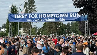 Timelapse of the Terry Fox Hometown Run 2024 in Port Coquitlam [upl. by Yelsek]