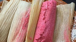 Cómo Hacer Los Mejores Tamales Dulce Con Fresas Picada [upl. by Orgel]