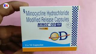 Minoz OD 100MG tablet  Minocycline Hydrochloride Tablet  Minoz OD 100mg Tablet Use Benefit Dose [upl. by Peggie568]