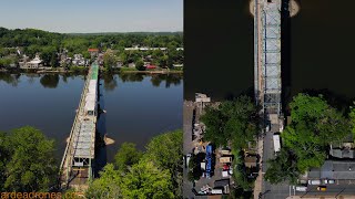 New Hope  Lambertville Bridge work in progress [upl. by Bette]